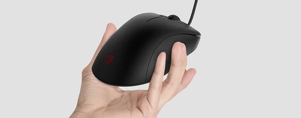 ZOWIE Paracord Kablolu Büyük Boy Sağ El Ergonomik Hafif 24 Çentik Siyah Espor EC1-C