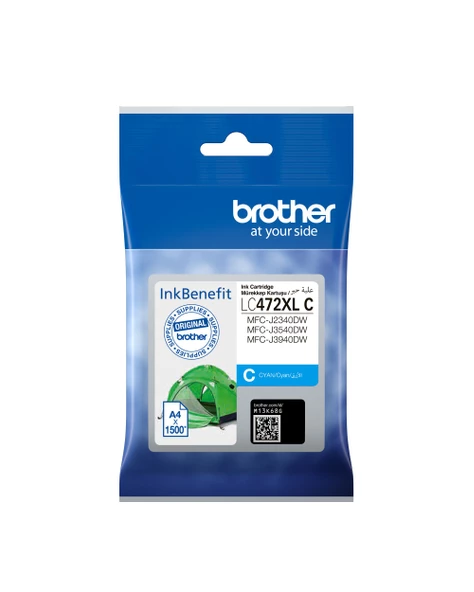 BROTHER 1.500 Mavı Kartus LC472XLC