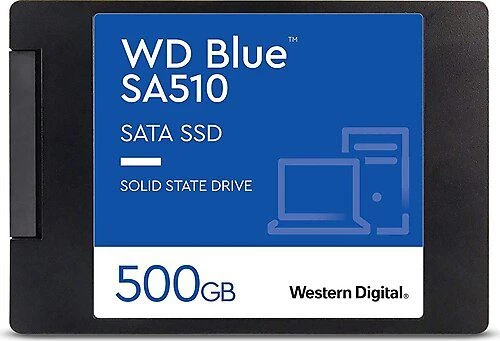 WD Blue SA510 SATA SSD 2.5 inç 7 mm kasalı 500GB WDS500G3B0A