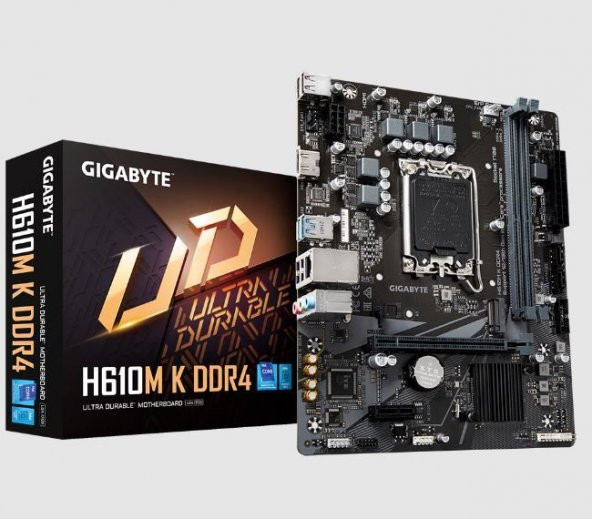 GIGABYTE Intel® H610 DDR4 HDMI ANAKART H610M-K-DDR4