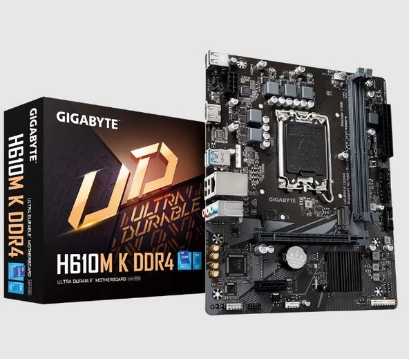 GIGABYTE Intel® H610 DDR4 HDMI ANAKART H610M-K-DDR4