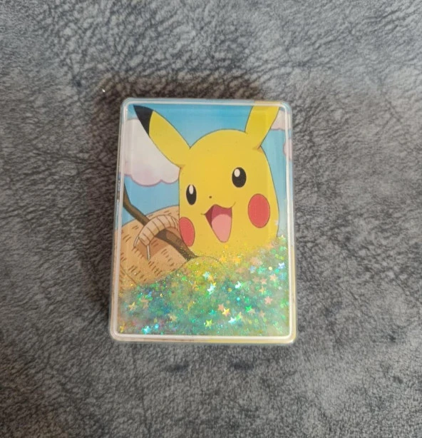 Cep Ayna Pokemeon Pikachua Makyaj Çanta Seyehat Taşınabilir Ayna Bebek Sulu Kozmetik Büyüteç Kompakt Katlanır - 2