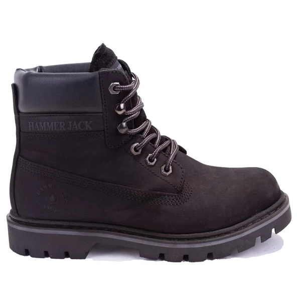 Hammer Jack 10216600 Siyah Ortopedik Günlük Unisex Deri Bot - 2