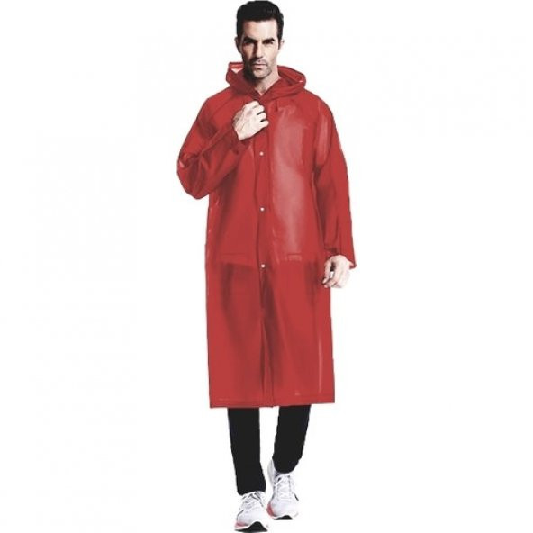 Eleven Market Raıncoat Eva Unisex Bordo Yağmurluk
