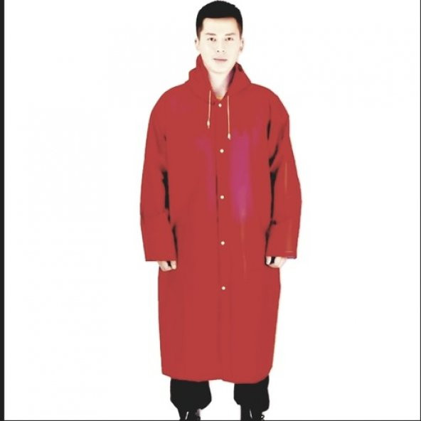 Eleven Market Raıncoat Eva Unisex Bordo Yağmurluk - 2