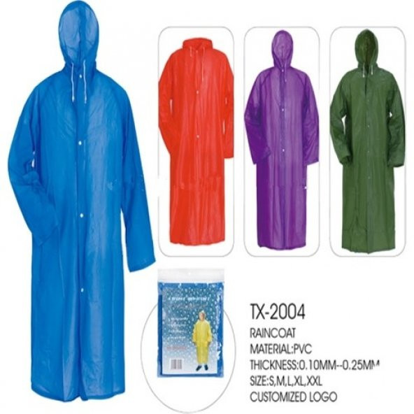 Eleven Market Raıncoat Eva Unisex Bordo Yağmurluk - 3