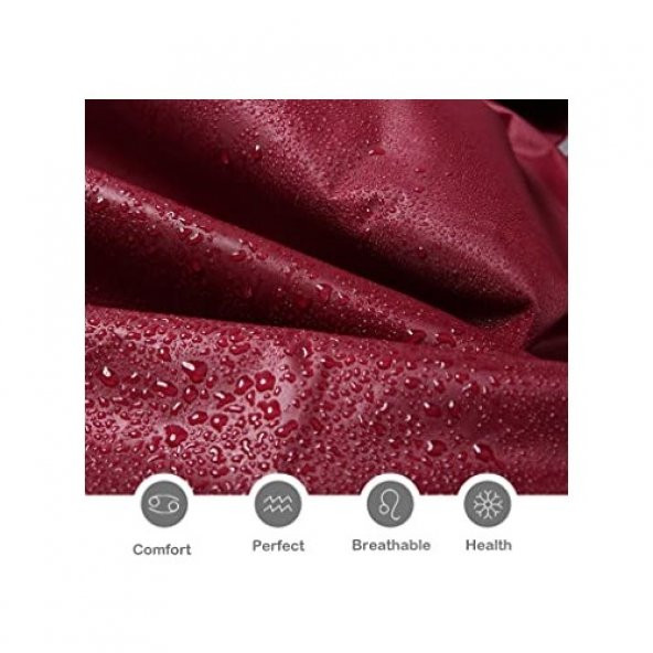 Eleven Market Raıncoat Eva Unisex Bordo Yağmurluk - 5