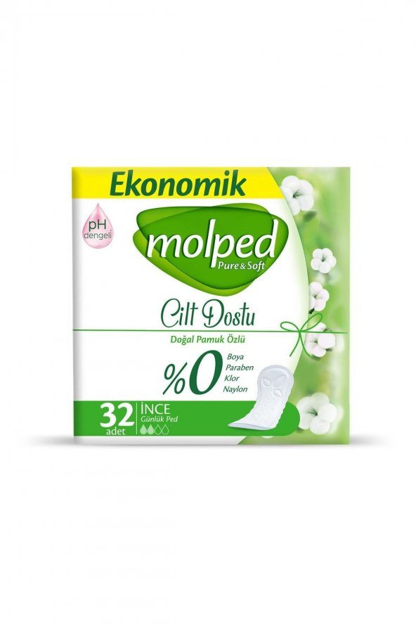 Molped Günlük Pure Soft 32Li Incelik