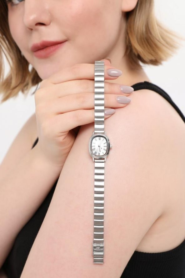 Lilith Roma Rakam Gümüş Kadran Gümüş Kordon Kadın Kol Saati ürün görseli 1