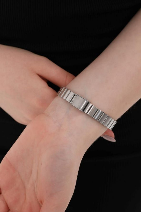 Lilith Roma Rakam Gümüş Kadran Gümüş Kordon Kadın Kol Saati - Resim 8