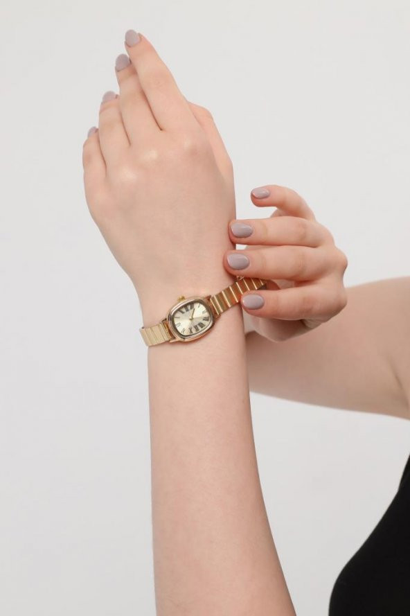 Lilith Roma Rakam Full Gold Kordon Kadın Kol Saati - Resim 7