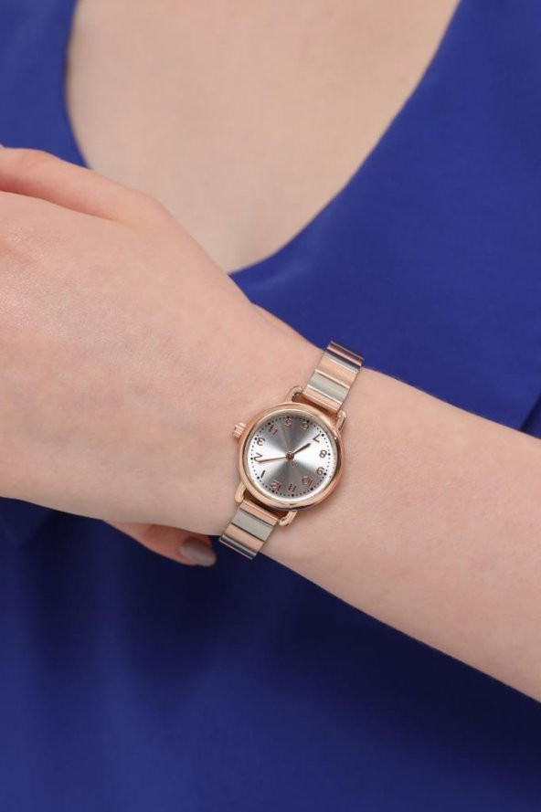 Demeter Gümüş Kadran Rose-Gümüş Kordon Kadın Kol Saati - Resim 2
