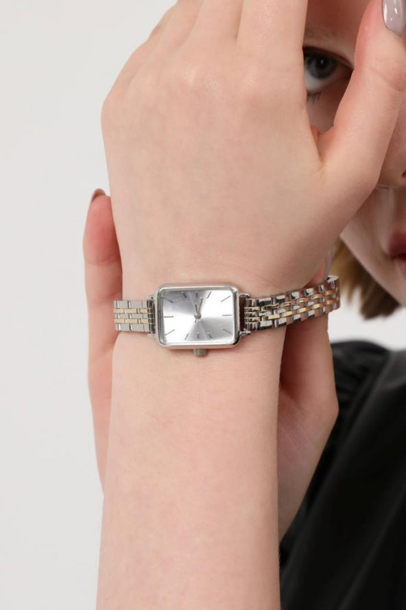 Luna Gümüş Kadran Gold Gümüş Kordon Kadın Kol Saati - 3