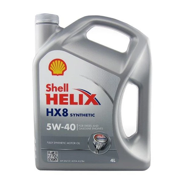 SHELL HELİX HX8 BENZİN+DİZEL+LPG MOTOR YAĞI 5W-40 4LT ÜT:2023