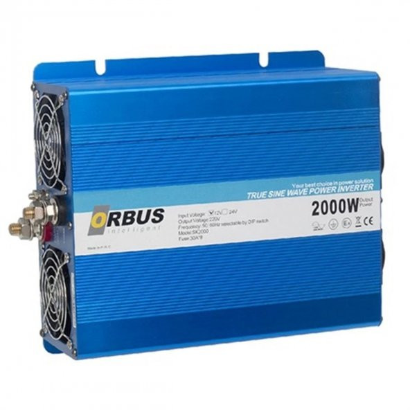 Orbus 12 V 2000 W Tam Sinüs Inverter