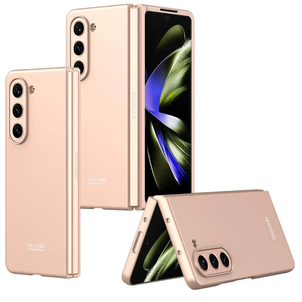 Samsung Galaxy Z Fold 5 Kılıf Sert Renkli Kıpta Kapak - 4