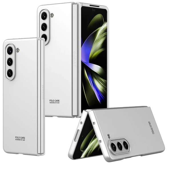 Samsung Galaxy Z Fold 5 Kılıf Sert Renkli Kıpta Kapak - 6