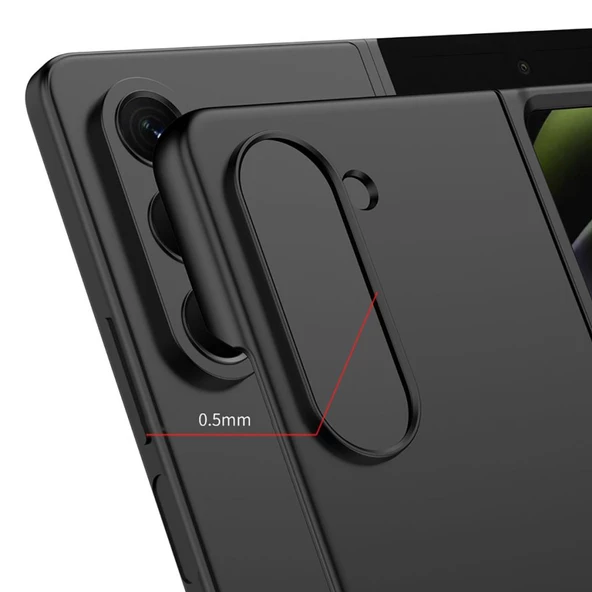 Samsung Galaxy Z Fold 5 Kılıf Sert Renkli Kıpta Kapak - 10