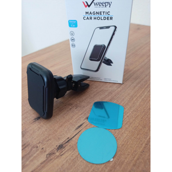 Weepy WPY-03 Manyetik Klima Kıskaçlı Telefon Tutacağı
