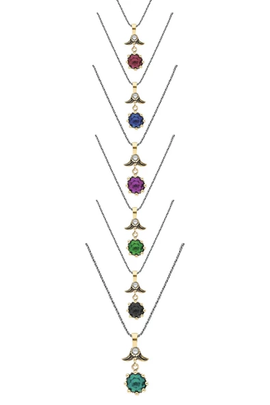 Söğütlü Serisi Renk Seçenekli Zirkon Taşlı Gümüş Kadın Kolye