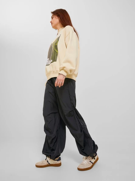 JJXX Bayan Paçası Ayarlanabilir Bol Rahat Paraşüt Pantolon 12241140 - Resim 6