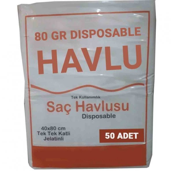 Tek Kullanımlık Otel Buklet Sauna Kuaför  Saç Baş Spor Salonu Seyahat Havlusu 80 Gr 40×80 Petek Dokulu Kullan At