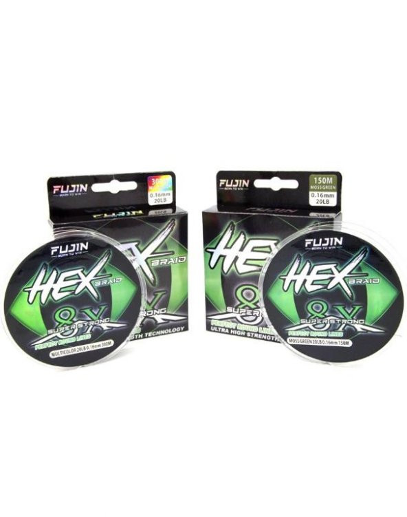 Fujin Hex 150mt 0,14mm 8x Moss Greeni İp Misina - 1