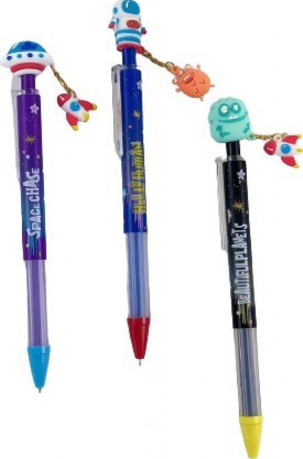 Dolphin CF-7011 Uzay Temalı Versatil Kalem Seti 3lü ürün görseli