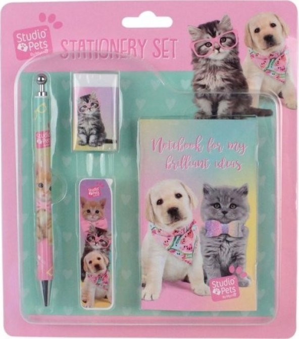 Dolphin Studıo Pets PT-7743 Kırtasiye Seti