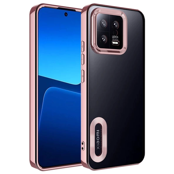 Xiaomi Mi 13 Kılıf Kamera Korumalı Logo Gösteren Zore Omega Kılıf - Resim 7