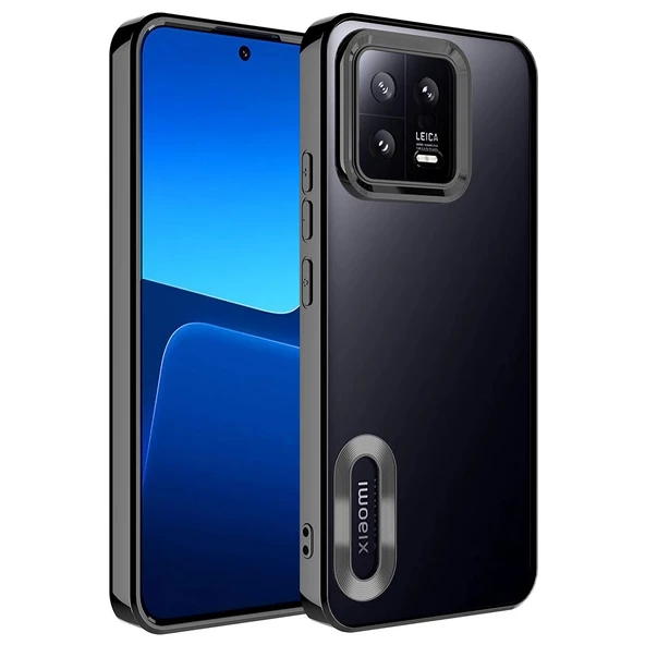 Xiaomi Mi 13 Kılıf Kamera Korumalı Logo Gösteren Zore Omega Kılıf - Resim 6