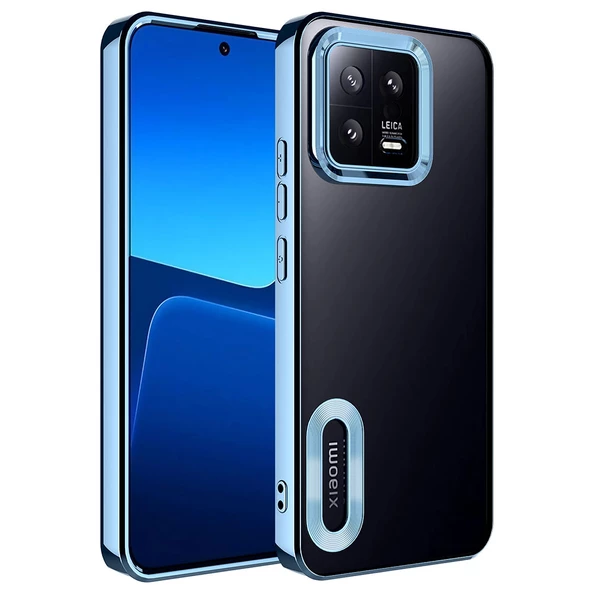 Xiaomi Mi 13 Kılıf Kamera Korumalı Logo Gösteren Zore Omega Kılıf - Resim 4