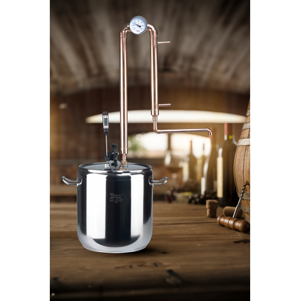 Bitkisel Damıtma İmbik Damıtma Sistemi Büyük Boy 17 Litre - 3