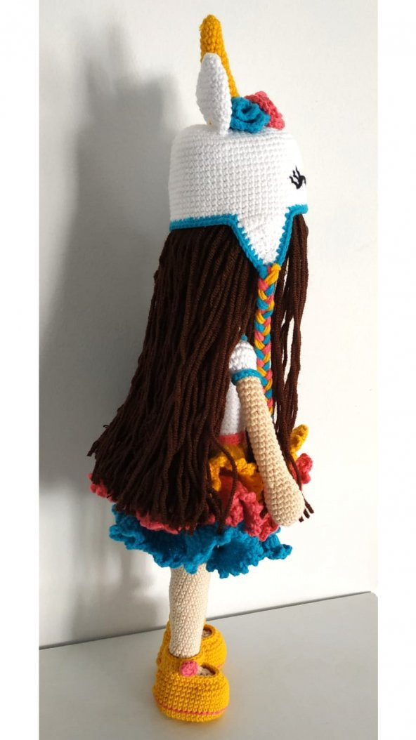 Unicorn Bebek Amigurumi Organik Oyuncak - 3