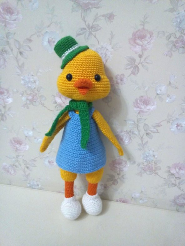 Ördek Marty Amigurumi Organik Oyuncak - 1
