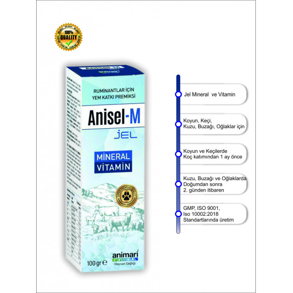 Anisel-M Jel 100 gr Mineral&Vitamin