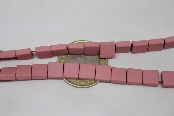 Hematit Taşı Çift Delikli YARIM Dizi (17540) (18cm Uzunluğundadır) - 3