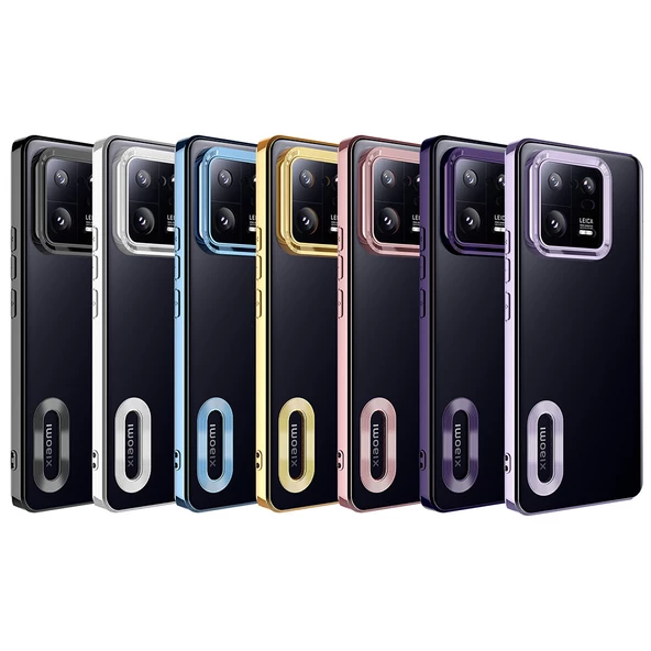 Xiaomi Mi 13 Pro Kılıf Kamera Korumalı Logo Gösteren Zore Omega Kılıf - 9