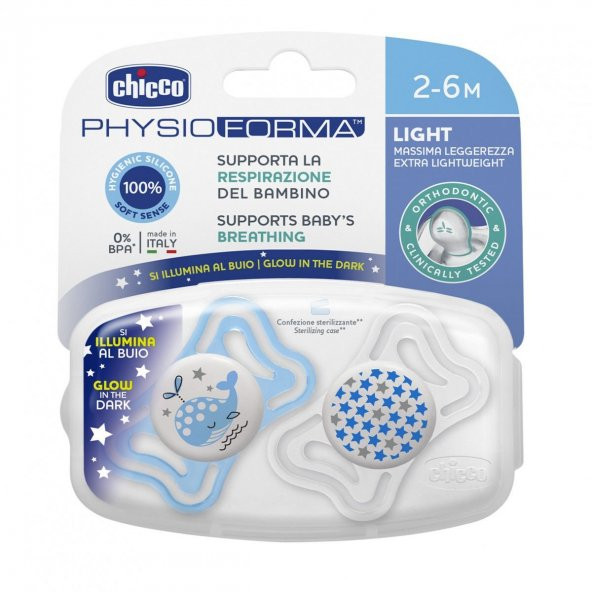 Chicco PhysioForma Light Silikon Emzik 2 li (2-6 Ay)