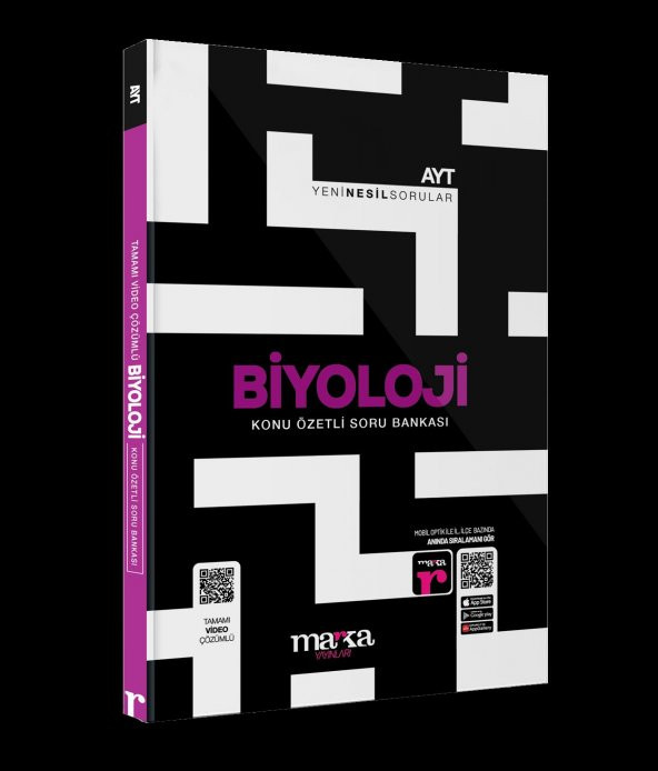 AYT Biyoloji Konu Özetli Yeni Nesil Soru Bankası Tamamı Video Çözümlü Marka Yayınları
