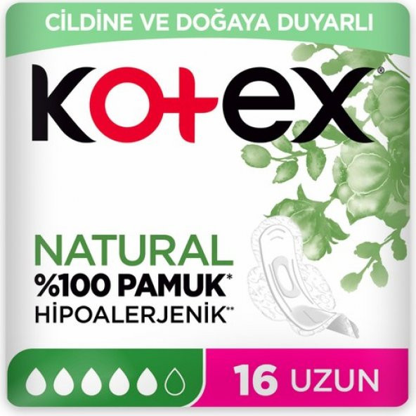 Kotex Ultra Natural 16Lı Uzun