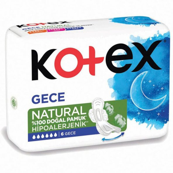Kotex Ultra Natural Tekli Gece 6 Lı - 5