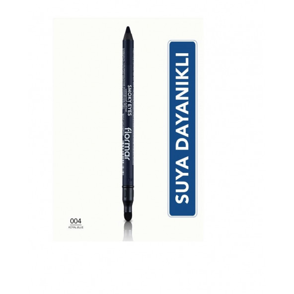 Flormar Smoky Eyes Waterproof Eyeliner 004 Royal Blue - 2