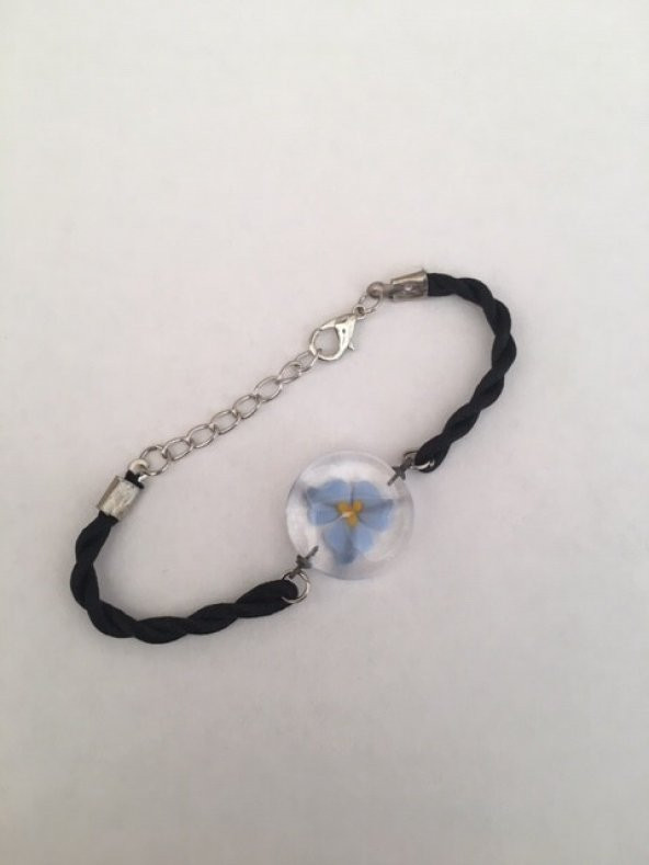 Reyonon Papatya Desenli  Bileklik - Resim 8