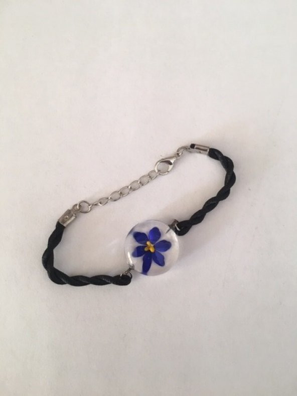 Reyonon Papatya Desenli  Bileklik - Resim 10