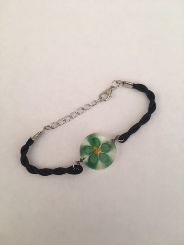 Reyonon Papatya Desenli  Bileklik - Resim 11