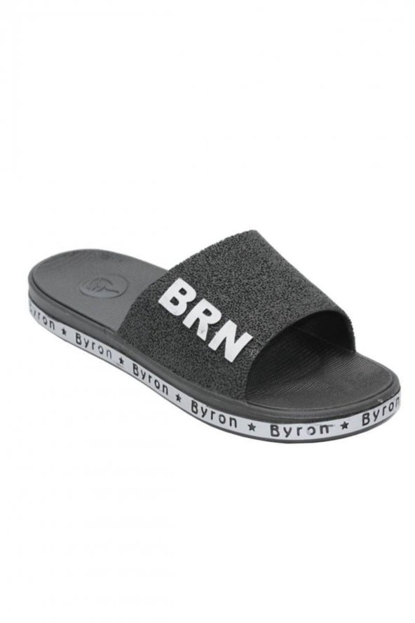 Brn Erkek Kaydırmaz Terlik Unisex Gri Kaymaz Terlik