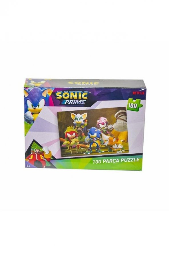 LAÇO SONIC 100 PARÇA PUZLE SO7908,Çocuklar İçin Sonic Prime Puzzle