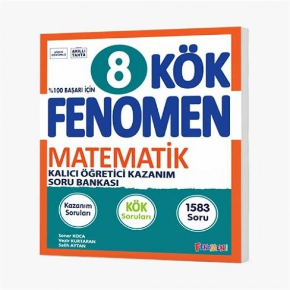 Fenomen Okul 2024 8. Sınıf Matematik Kök Soru Bankası Kalıcı Öğretici Kazanım