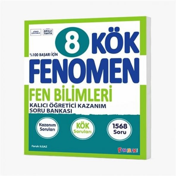 Fenomen Okul 2024 8. Sınıf Fen Bilimleri Kök Soru Bankası Kalıcı Öğretici Kazanım